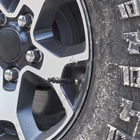 Auto-Stop Tire Deflator Valve Kit (10-30 PSI) 4 PCS Screw-On Tyre Air down Tool Vehicles Motorcycle Offroad 4X4 Tire Tools Set