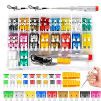 306Pcs Car Boat Truck SUV Auto Automotive Assorted Replacement Blade Fuses Standard & Mini & Low Profile Mini-2A 5A 7.5A 10A 15A 20A 25A 30A 35A with Fuse Puller Circuit Tester